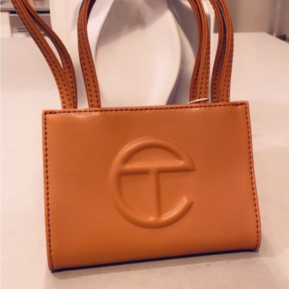 Yellow Telfar small shopper